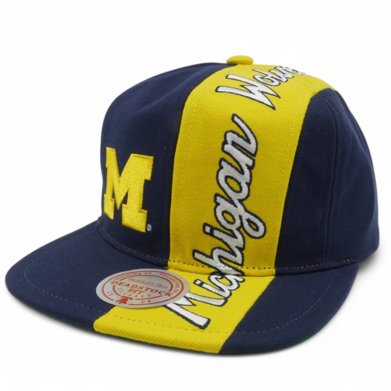 Men's Ncaa Over The Top Snapback Michigan Snapback Caps