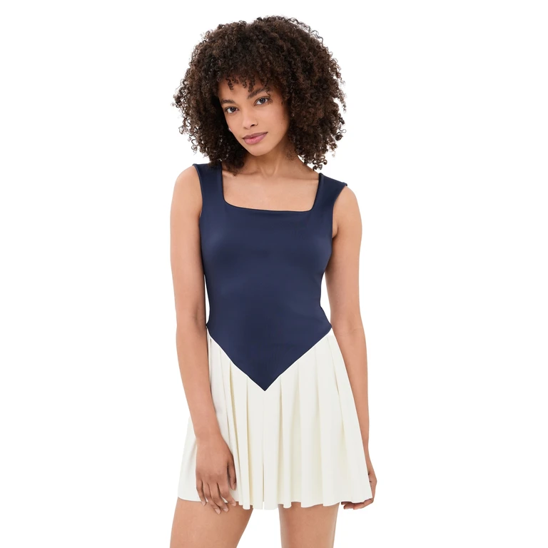 Port De Bras Kasumi Dress Navy/Chantilly M