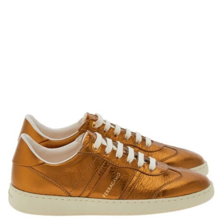Ferragamo Achille Low-Top Sneakers, Size 7