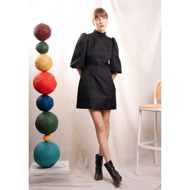Dress Ernich Black - BLACK / FR-36