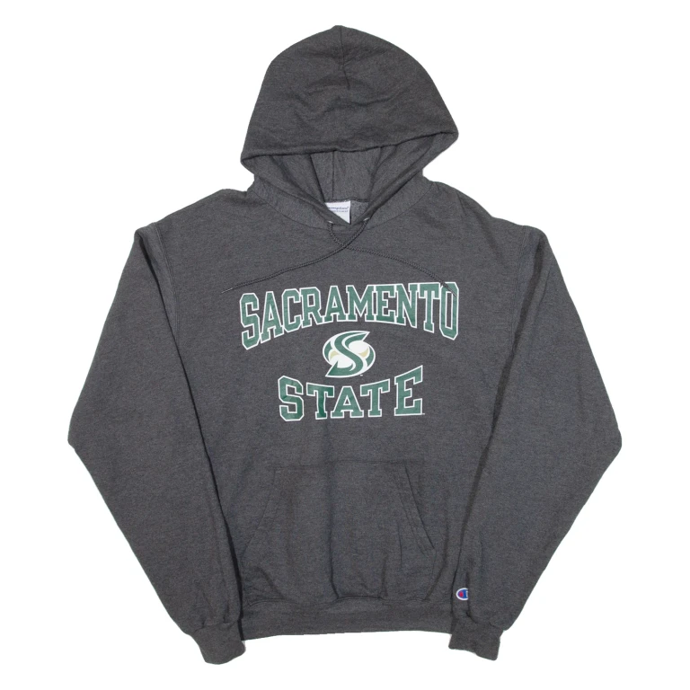 CHAMPION Sacramento State Mens Grey Hoodie USA M
