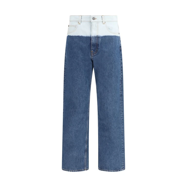 Marni Blue Cotton Straight-Leg Jeans Clothing - Men