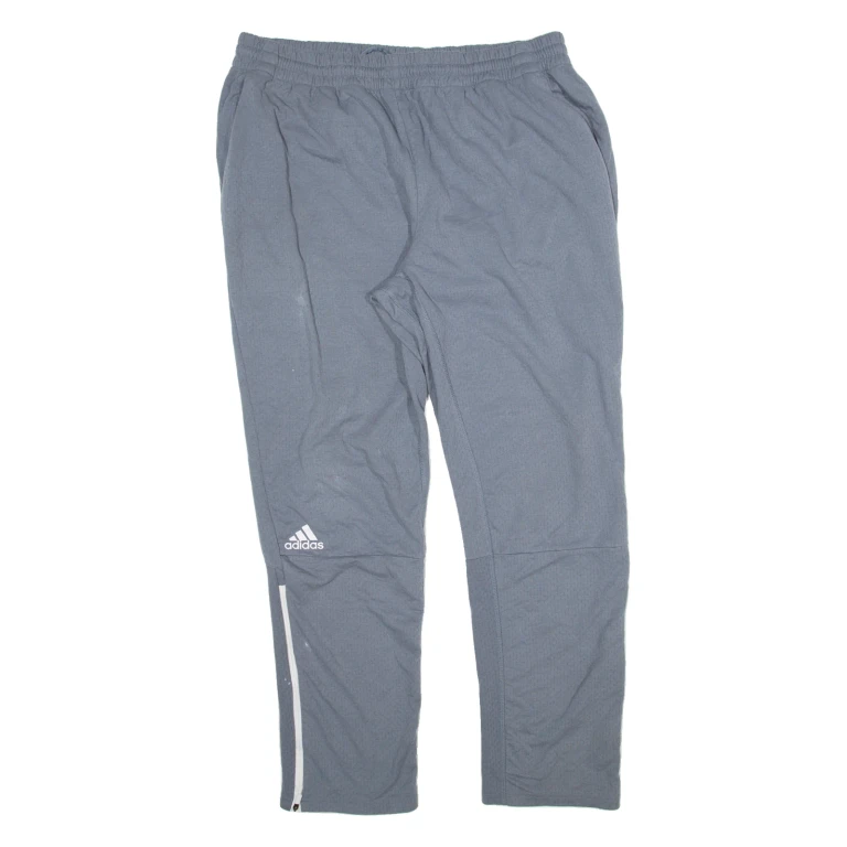 ADIDAS Womens Track Pants Blue Straight 2XL W40 L30