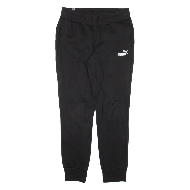 PUMA Womens Joggers Black Tapered S W29 L28