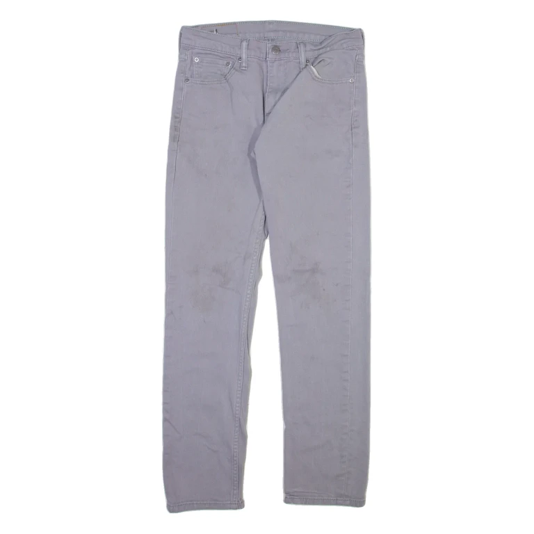 LEVI'S 511 Mens Trousers Grey Slim Straight W30 L32
