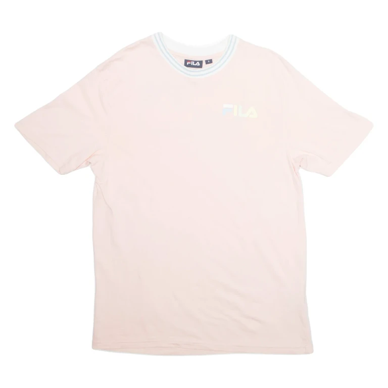 FILA Mens T-Shirt Pink S