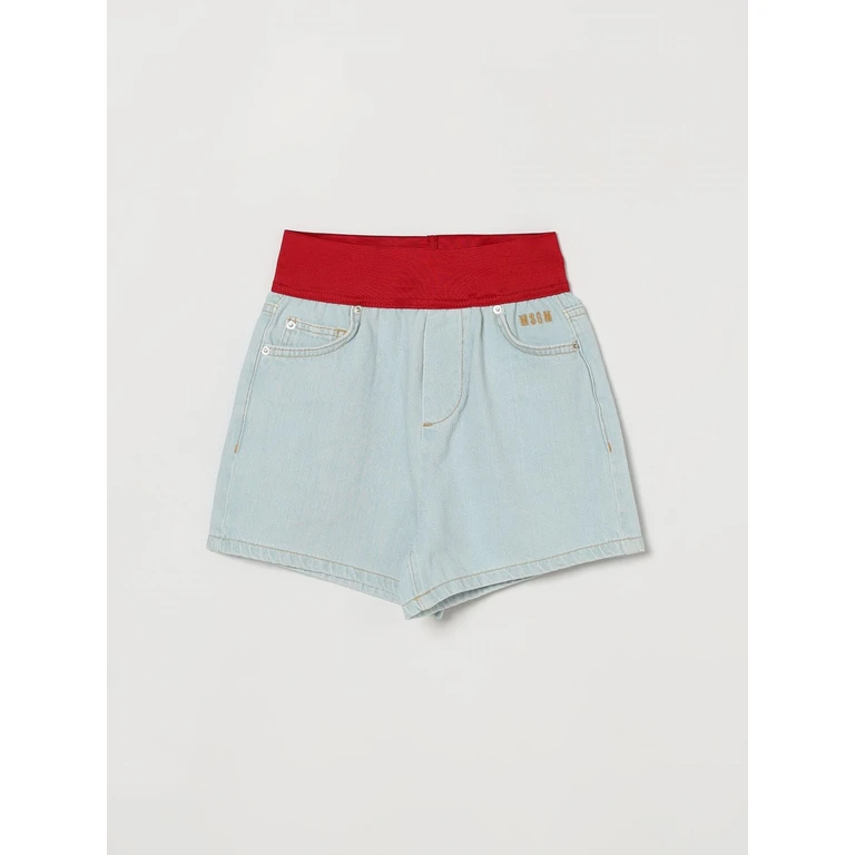 MSGM KIDS Shorts Kids color Blue (S6MSJGSH039126)