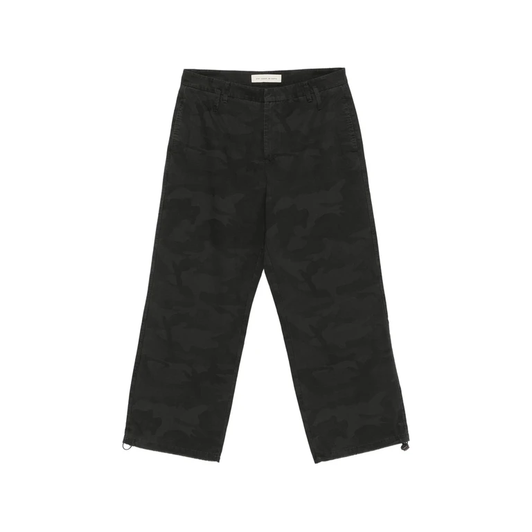 Stay Human On Earth Camouflage-print Trousers