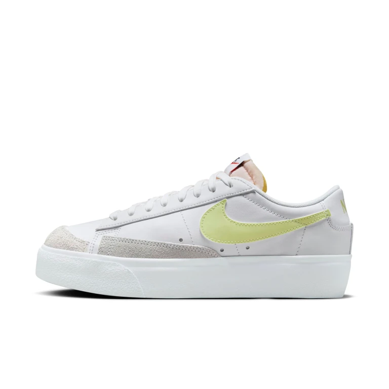 Women's Blazer Low Platform 'White Life Lime' Sneakers