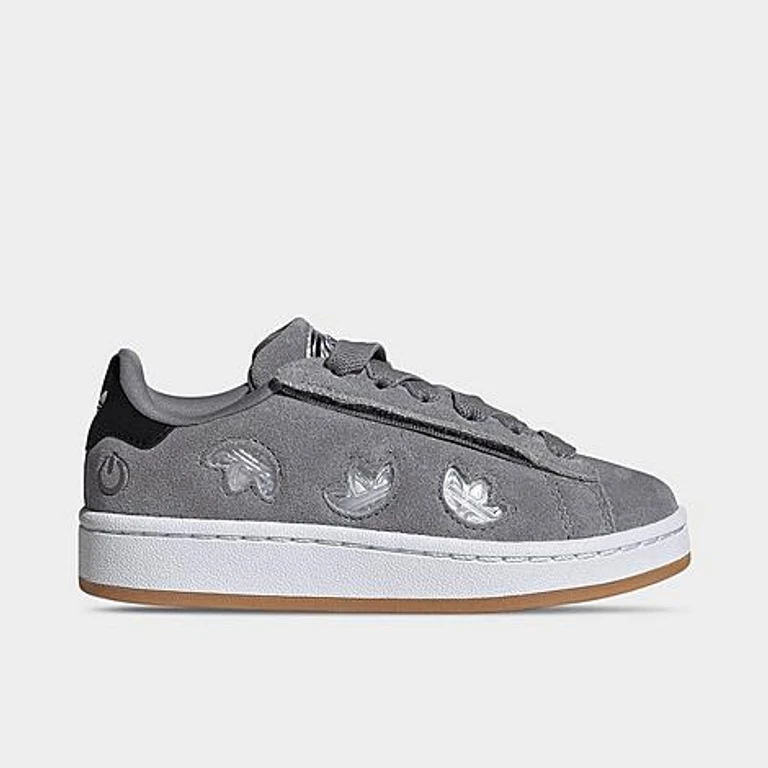 adidas Little Kids Originals Campus 00s LED Lights Stretch Lace Comfort Closure Casual Shoes in Grey Three/Supplier Colour/Cloud White Size: 1.0
