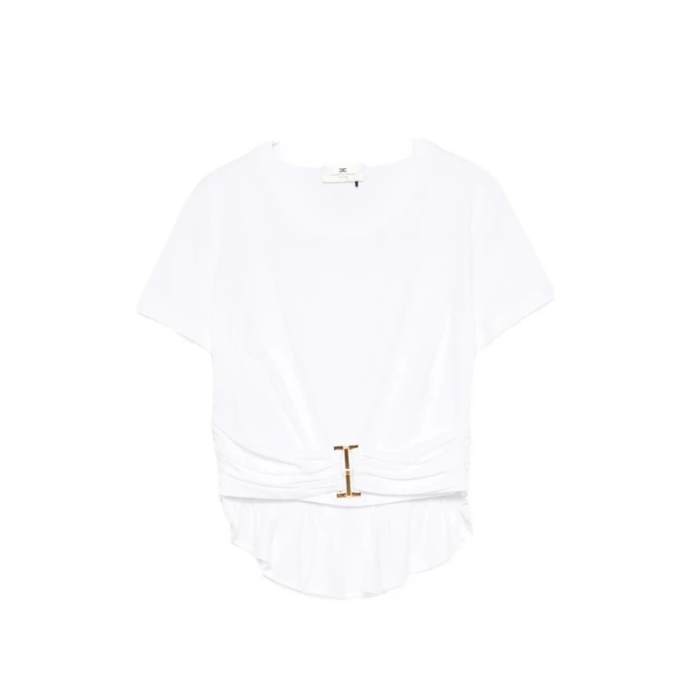 Ruched-waist Cotton T-shirt