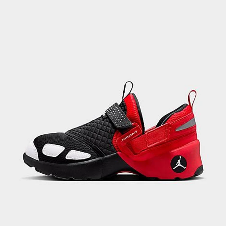 Jordan Women's Trunner LX Casual Shoes in Black/University Red/Reflective Silver Size: 5.0