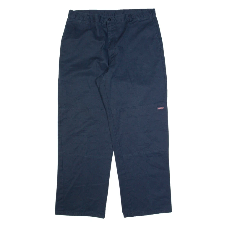 DICKIES Workwear Mens Trousers Blue Regular Straight W36 L30