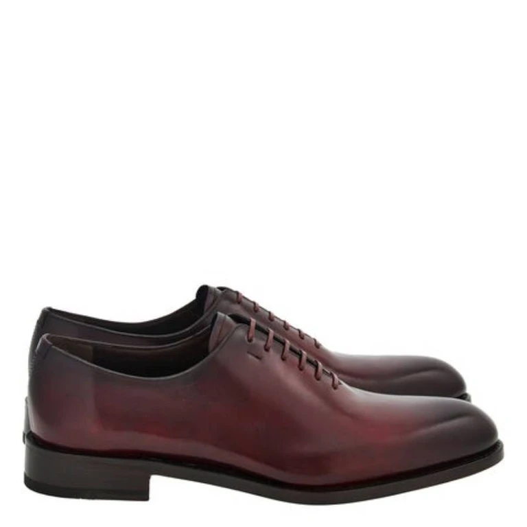 Ferragamo Angiolo Plain Toe Leather Oxfords, Size 9 E