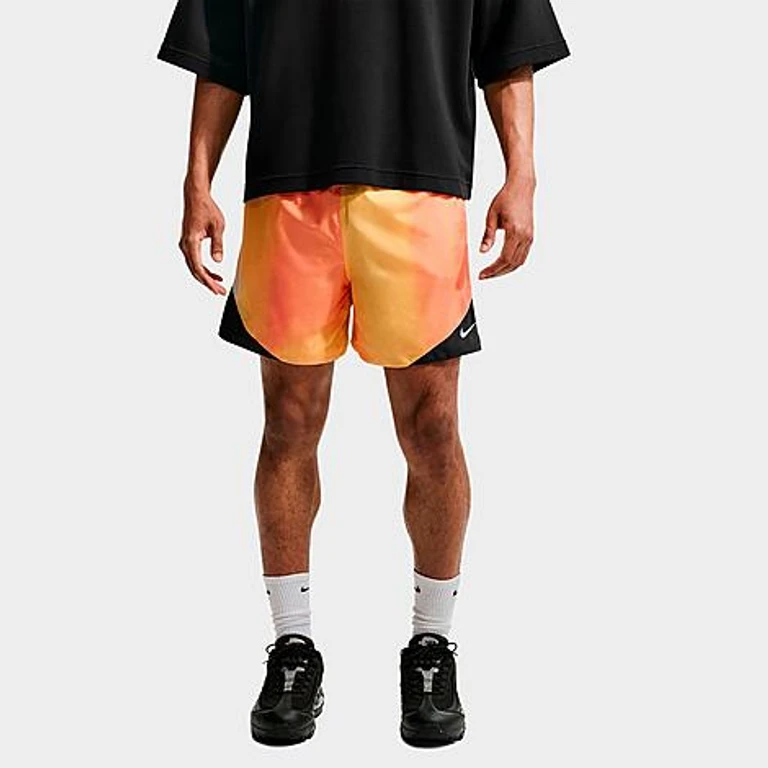 Nike Men's Windrunner Sunset Lightweight Woven Shorts in Topaz Gold/White Size: XS