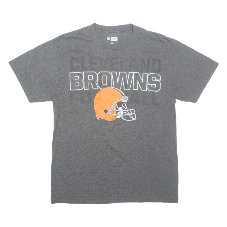 NFL Browns Mens T-Shirt Grey USA M