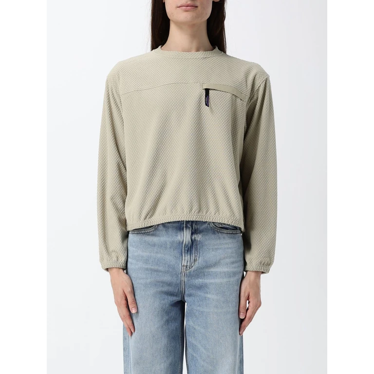 Recycled Polyester Crewneck Sweatshirt with Zip Pocket and Elasticated Cuffs (23325WSTO)