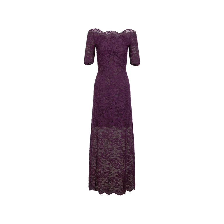 Rabanne Layered Lace Maxi Dress
