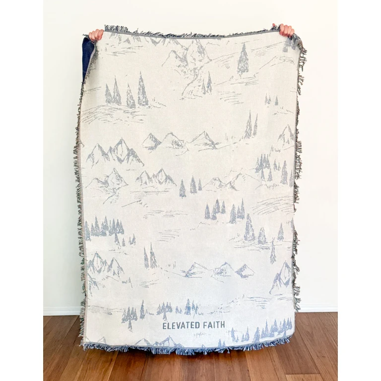 Mountainscape Throw Blanket