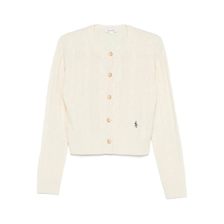 Sporty & Rich Pull Col Rond - Blanc (CA00365302WHECRU)