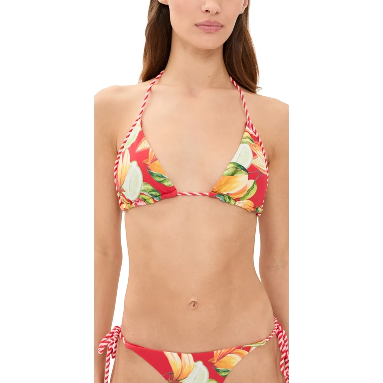 FARM Rio Bikini Top with Rope Fruit Garden M