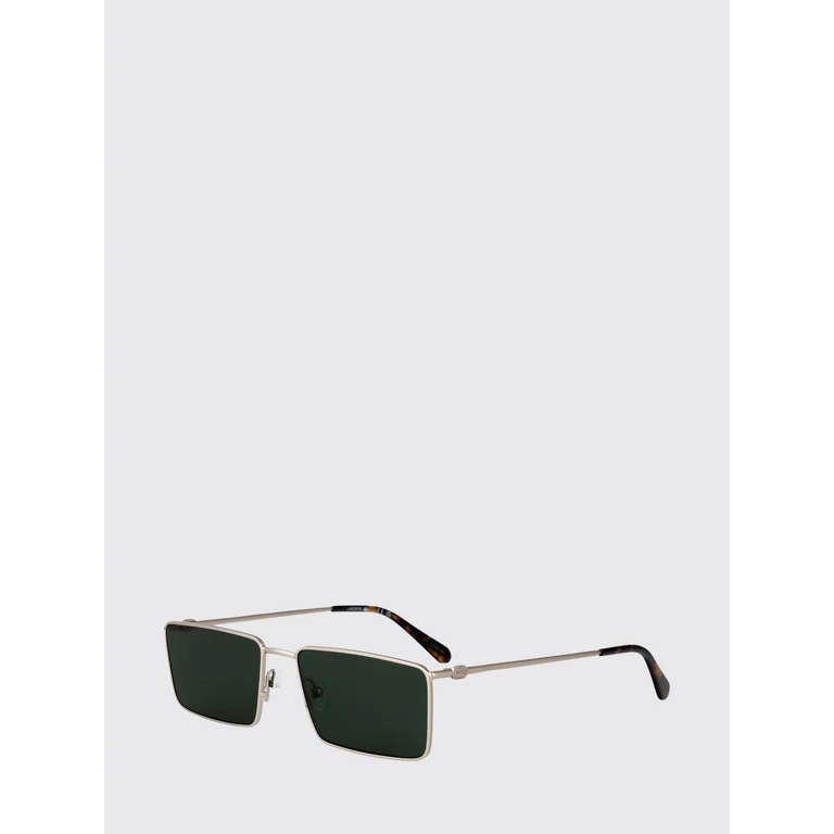 Metal Aviator Sunglasses with Amber Lenses and Embossed Logo (L279S42)