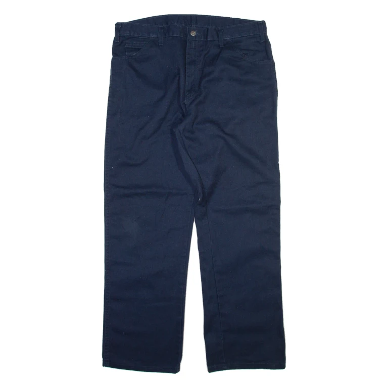 DICKIES Mens Trousers Blue Regular Straight W38 L32