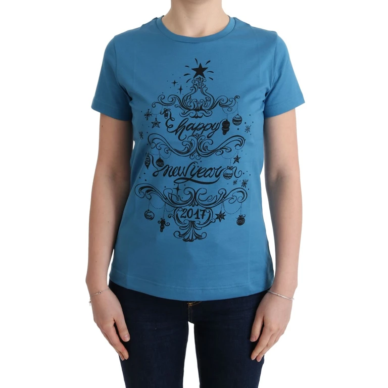 Dolce & Gabbana Blue Cotton 2017 Motive T-Shirt - Women