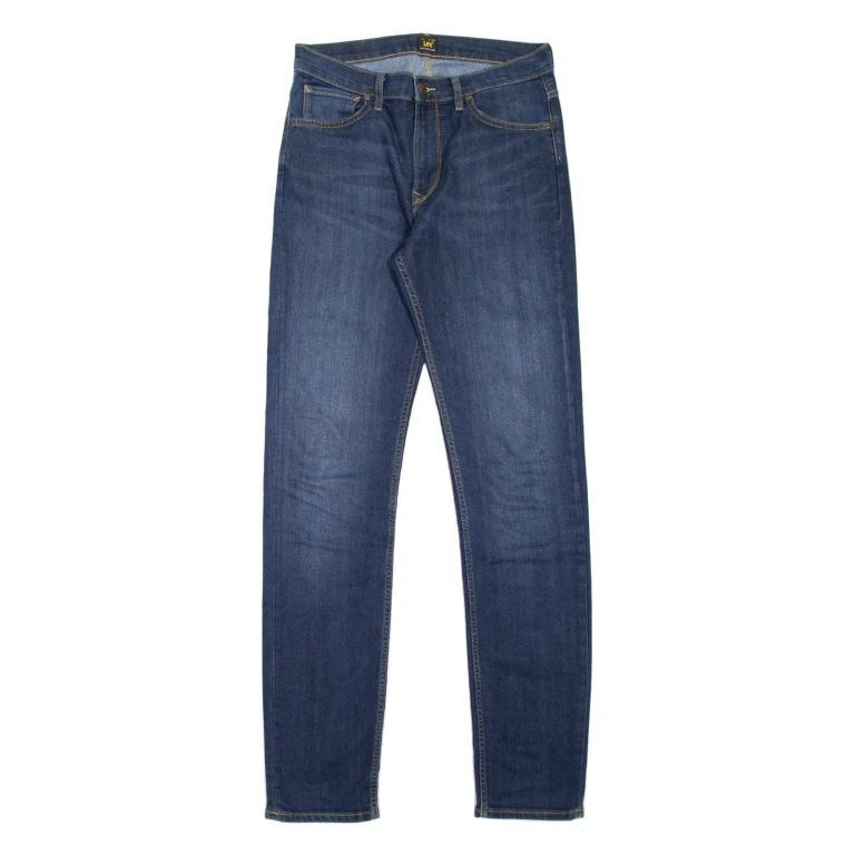 LEE Rider Mens Jeans Blue Slim Tapered Stone Wash W31 L34