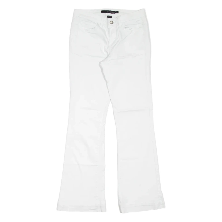 CALVIN KLEIN JEANS Womens Jeans White Slim Flared W29 L31