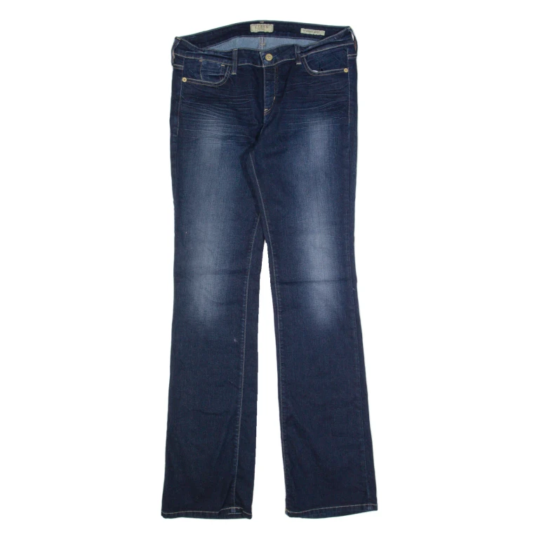 GUESS Nicole Womens Jeans Blue Regular Bootcut Stone Wash W32 L32