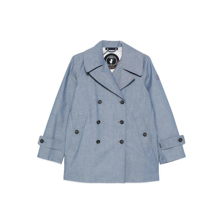 Save the Duck Trench-Coat - Bleu Clair (D31600WDENI2290074)