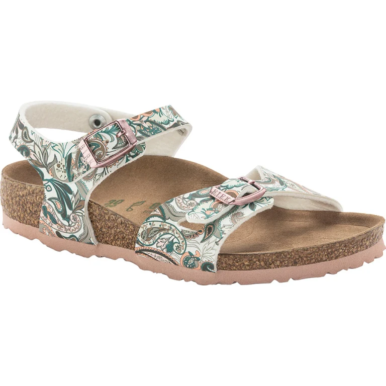 Girls Paisley Light Rose Birko-Flor Rio Sandals