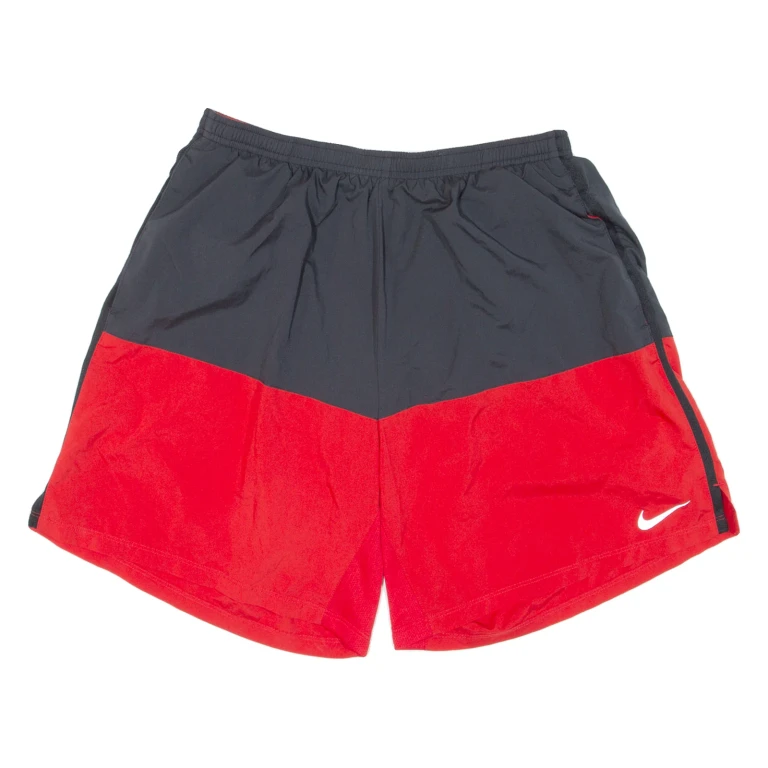 NIKE Mesh Lining Mens Swimming Shorts Red Relaxed XL W30