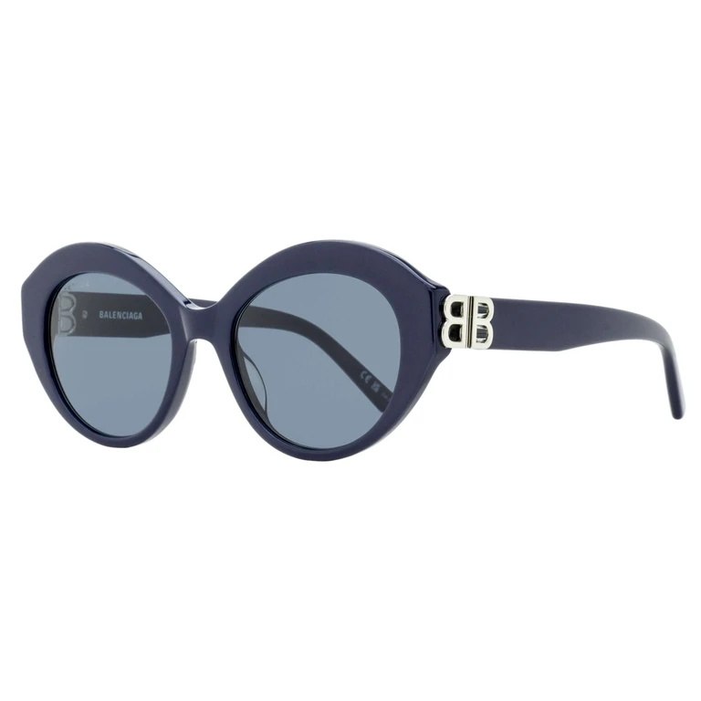 BB Hinge Oval Sunglasses BB0133S 004 Blue/Silver 52mm