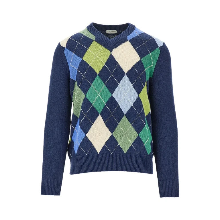 BALLANTYNE Diamond motif cotton sweater Man 48