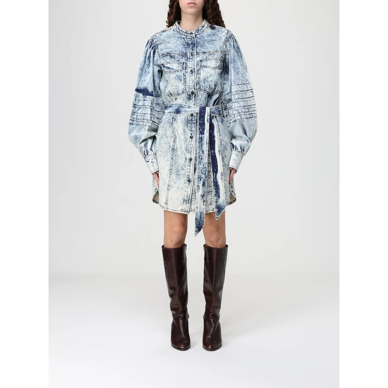 ISABEL MARANT ETOILE Dress Woman color Gnawed Blue (RO1005FAD1H04E30BU)