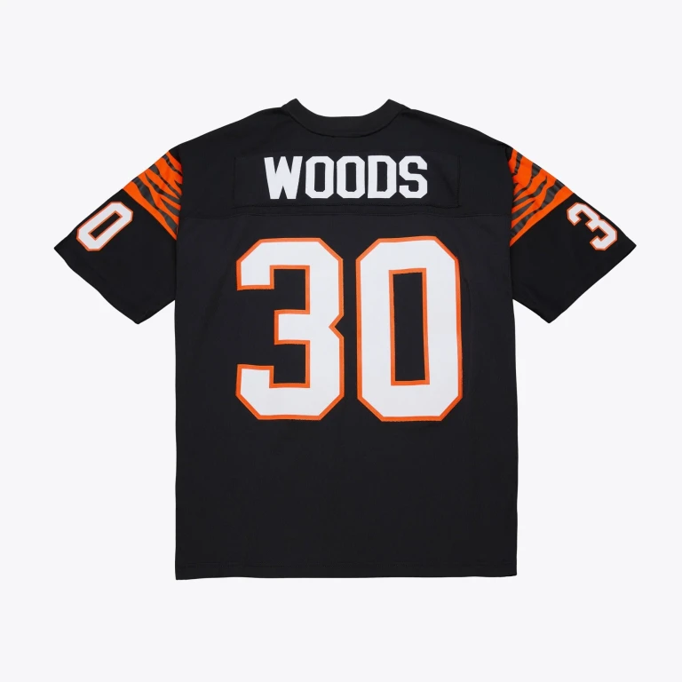 Men's NFL Black Jersey Bengals 1988 Ickey Woods Jerseys