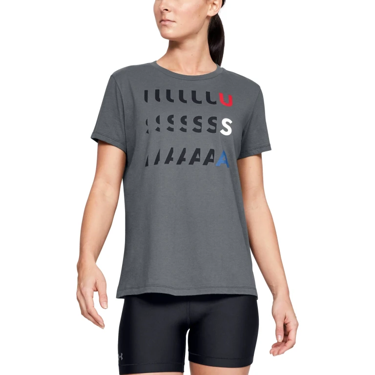 Women's Freedom Usa Glitch T
