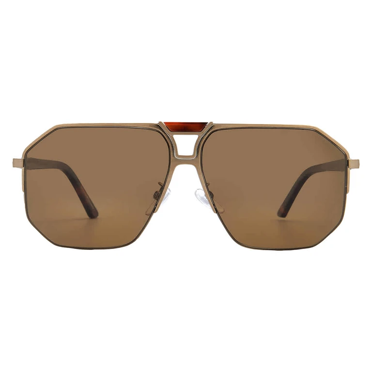 Chopard Polarized Brown Navigator Mens Sunglasses SCHG61 8TSP 62