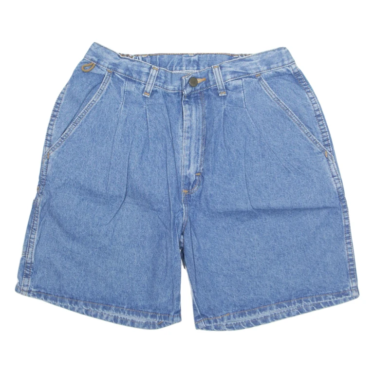 WRANGLER Chino Style Womens Denim Shorts Blue M W30