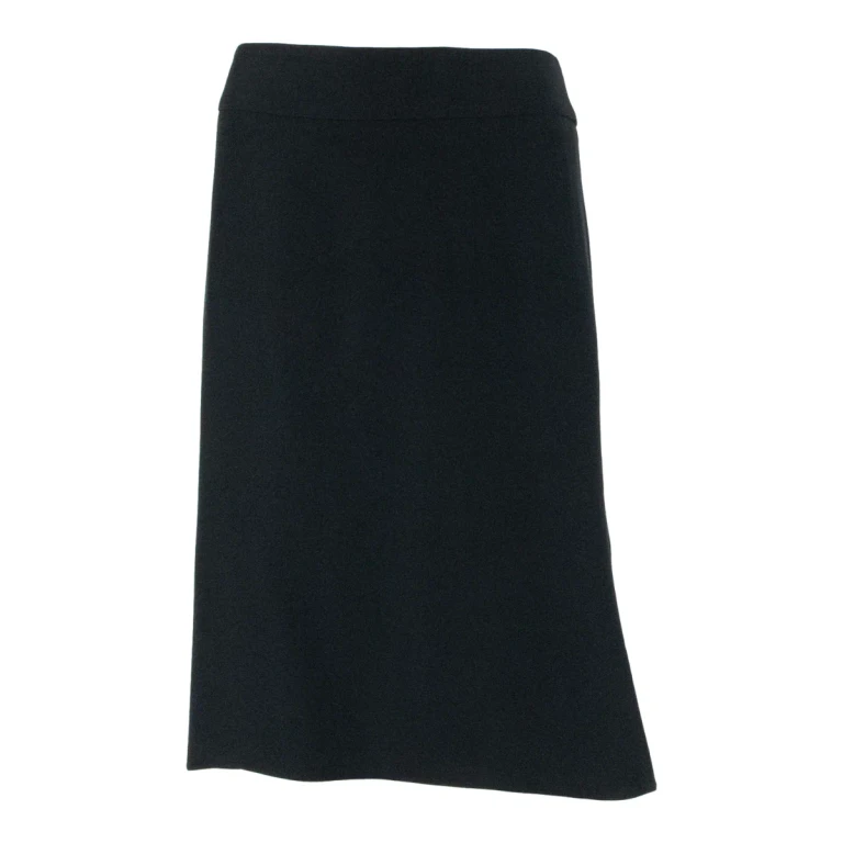 ARMANI COLLEZIONI Womens Flare Skirt Black Knee Length L