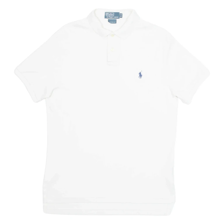 POLO RALPH LAUREN Custom Fit Mens Polo Shirt White M