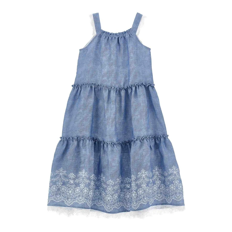 Ermanno Scervino Robe Au Genou - Bleu (Z1G90776720062)