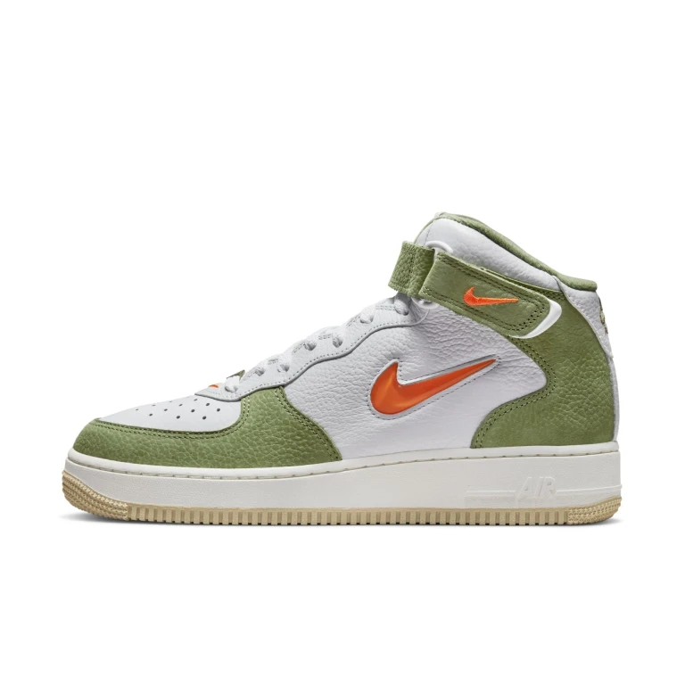 Men's Air Force 1 Mid Qs 'Jewel Oil Green' Sneakers