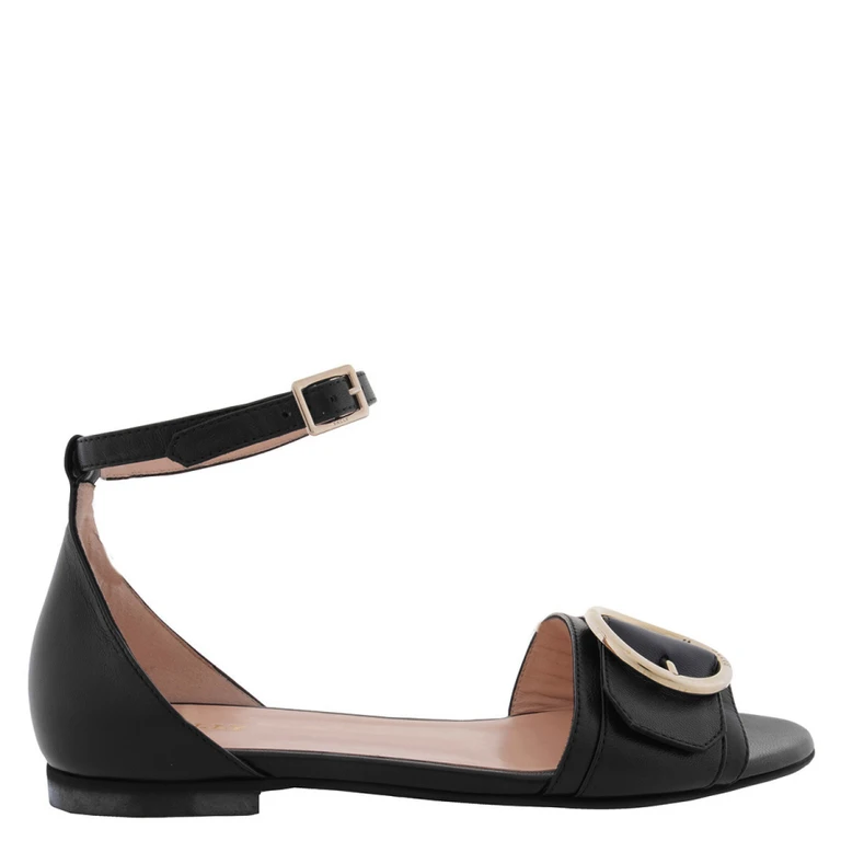 Bally Catrina Leather Flat Sandals