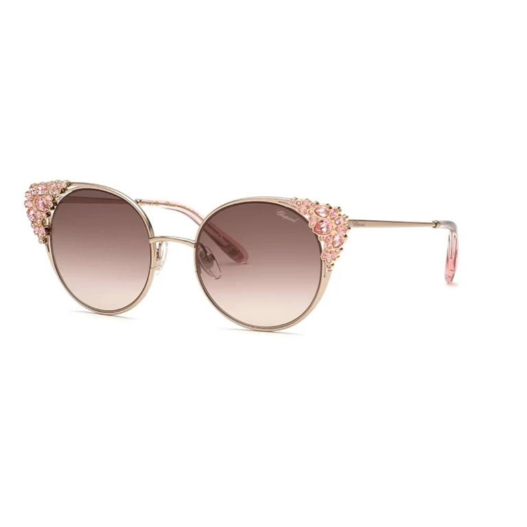 Chopard Brown Pink Gradient Cat Eye Sunglasses SCHL06S 0A39 53