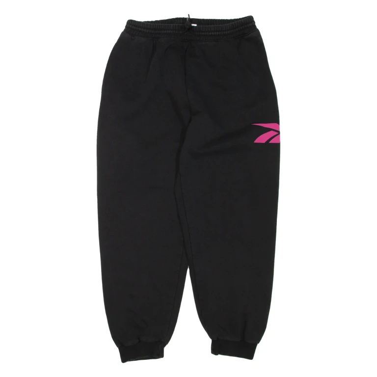 REEBOK Womens Joggers Black Tapered M W28 L28