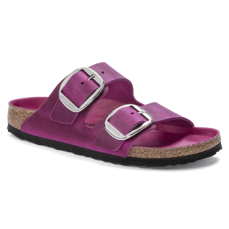 Arizona Big Buckle Oiled Leather Festival Fuchsia