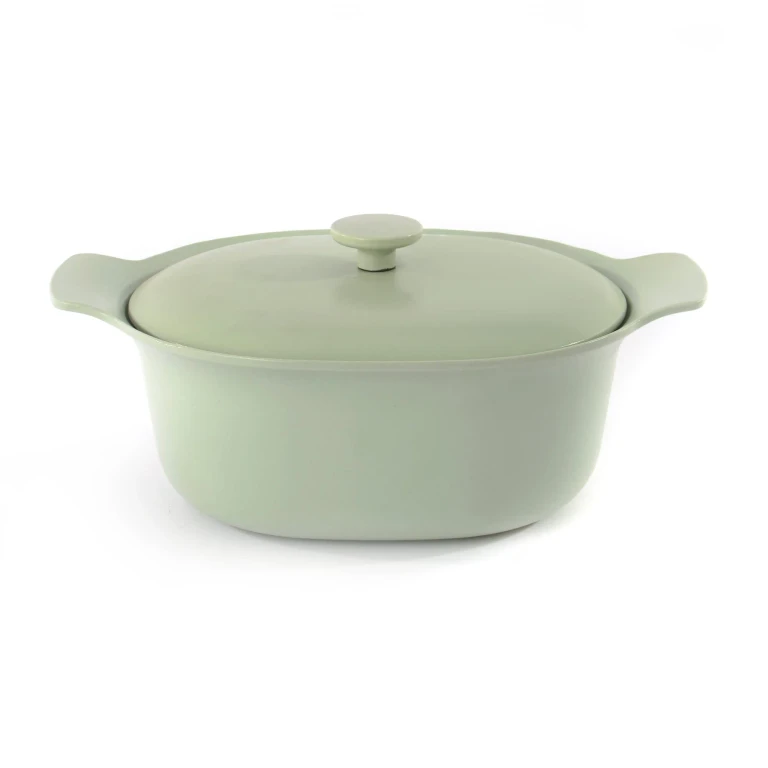 Ron 11" Cast Iron Dutch Oven 5.5Qt., Green
